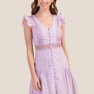 Francescas Misty Eyelet Floral Dress
